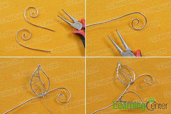 make the rest part of the silver wire wrapped flower arm cuff bracelet