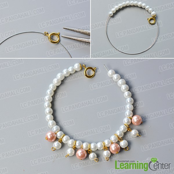 Make a basic pearl bead bracelet