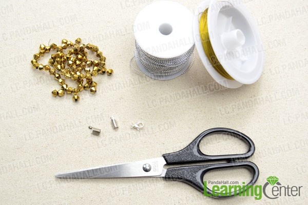 Supplies needed for making your own pendant necklace