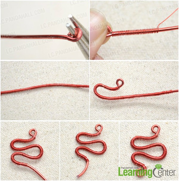 Step 2: Wire wrap irregular S link