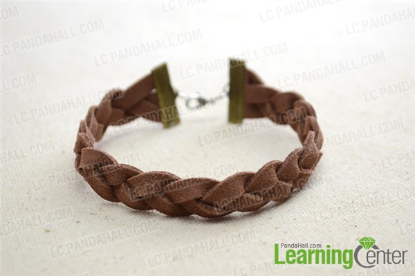 end up the suede braided bracelet