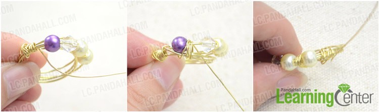 Step 2: Do coiling to secure beads