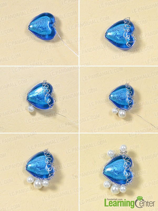 make the first part of the blue fish pendant necklace