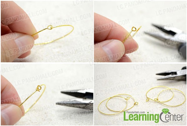 Modify the brass hoop earrings