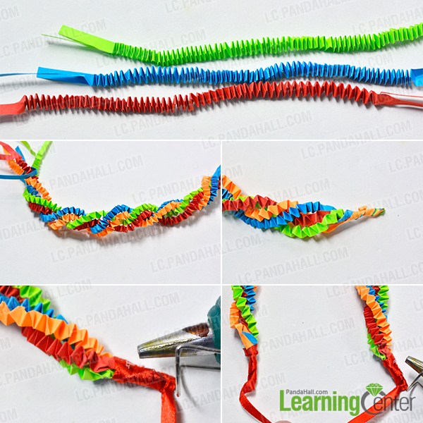 make the rest part of the easy quilling paper bracelet