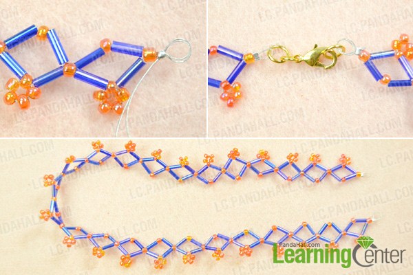make bugle bead necklace pattern