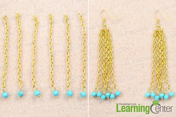 finish turquoise necklace and earrings set