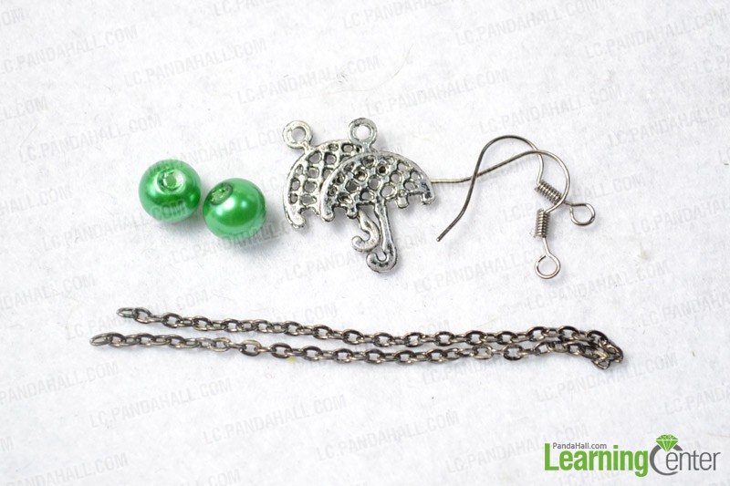 materials for making pearl dangle earrings