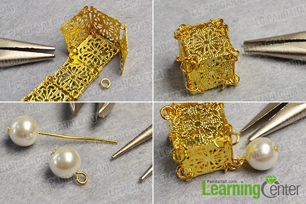 make the golden cube pendant