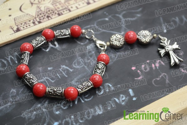 Finally the DIY rosary bracelet looks like this: