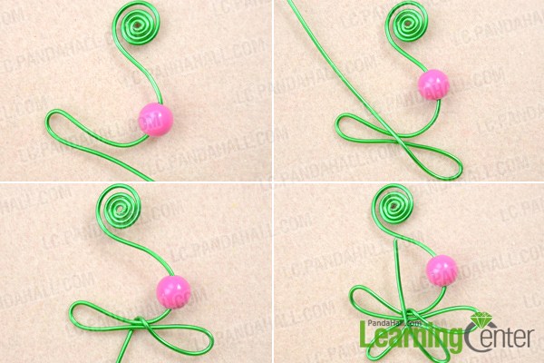  Make basic wire beaded earrings