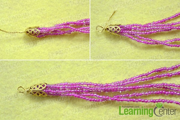 Make seed bead string for homemade beaded bracelet ideas