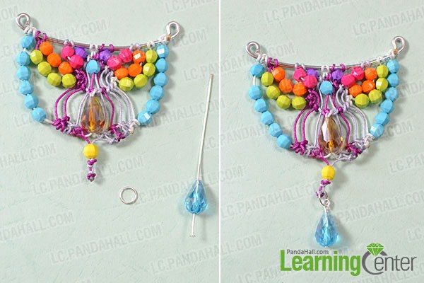 make the rest part of the colored acrylic bead necklace