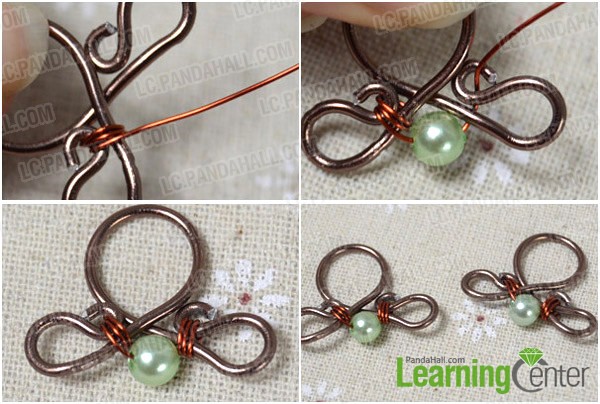 Step 2: attach pearl onto pattern