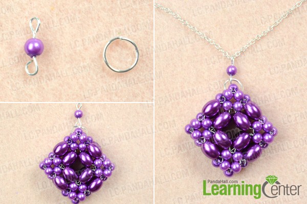 finish how to make a beaded pendant