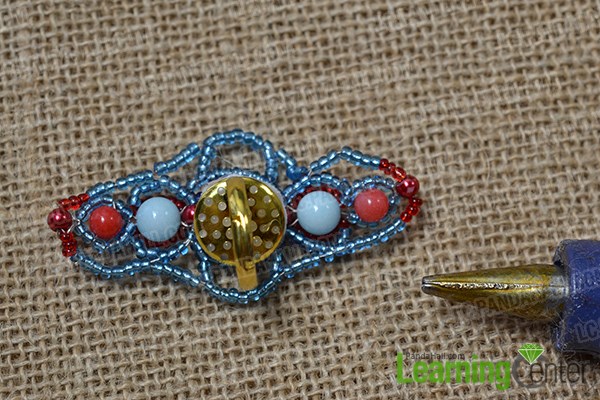 Finish the seed bead ring