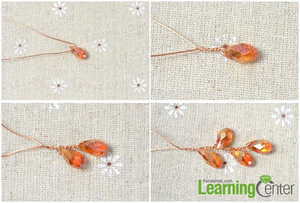 make beads findings of russian leaf dangle earring