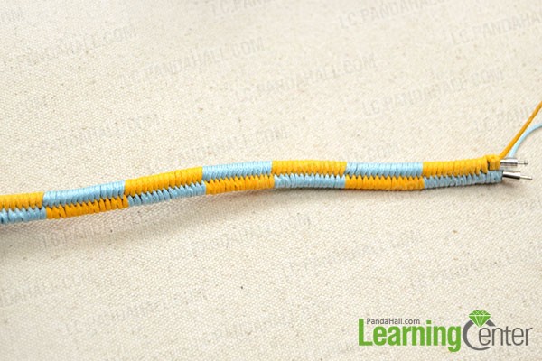 Make the rest parts for woven friendship bracelets