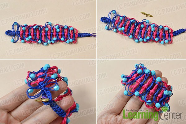 make the rest part of the blue and red thread bracelet