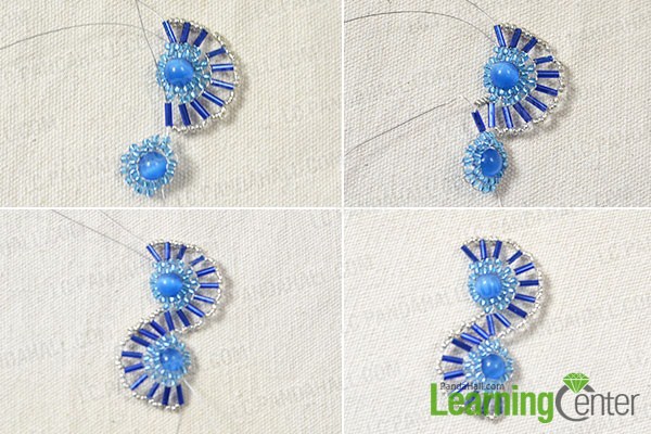 add another bead flower and earring hook