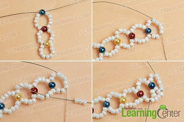 make the second part of the seed beads bracelet