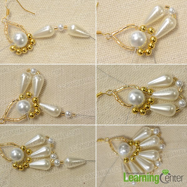 Make the main part of the chandelier earring