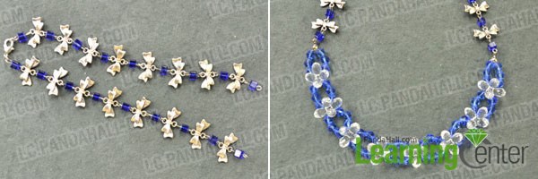 Make the chains for sapphire lotus flower necklaces