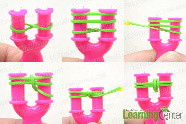 Instruction on how to make new rubber band bracelets