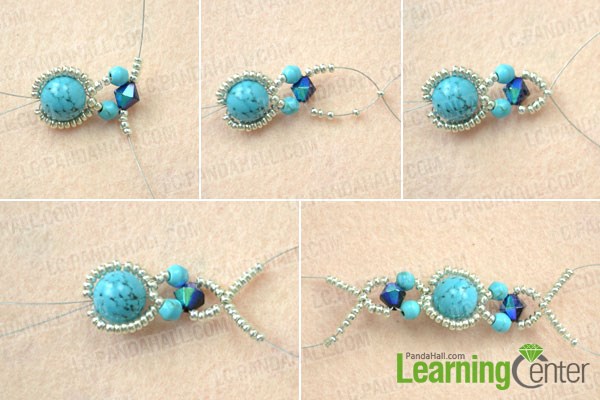 String beads for the handmade turquoise rings