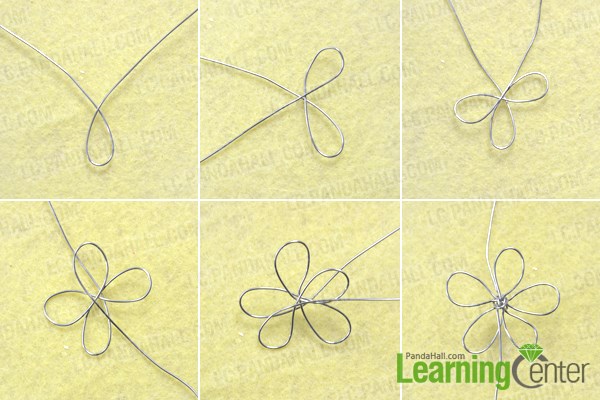 Make the wire wrapped flower tutorial