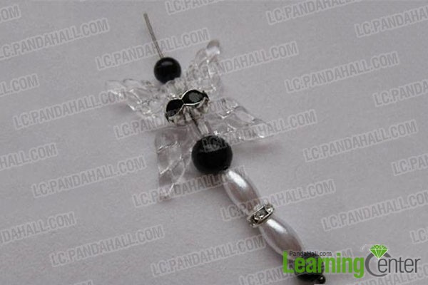 slide beads and charms onto headpin