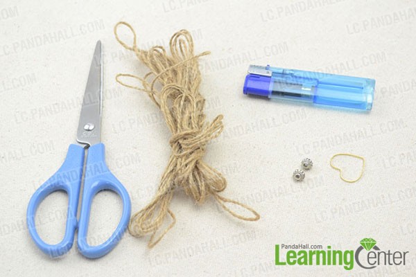 materials needed in DIY hemp bracelets
