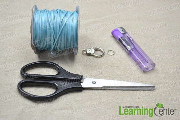 Necessities for the braided lanyard keychain: