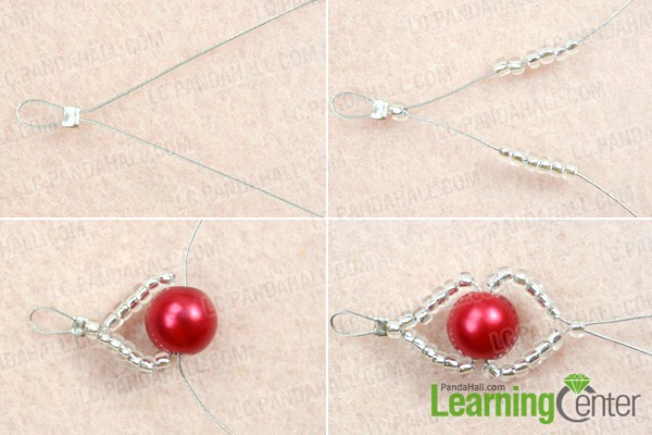 Instruction on pearl and seed bead bracelet patterns