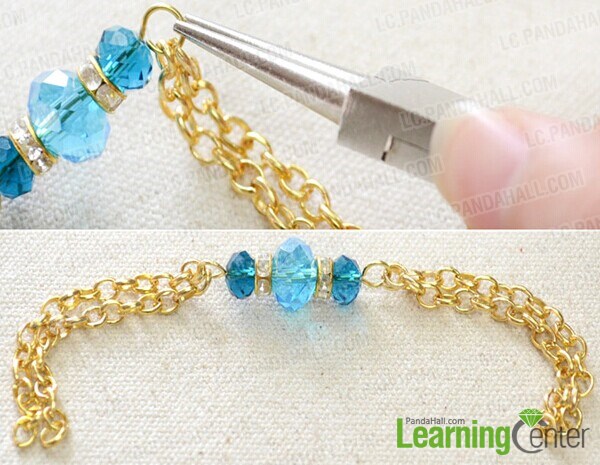 combine beaded link with chains