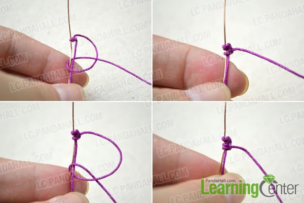 Tat the knot for the needle tatting earrings