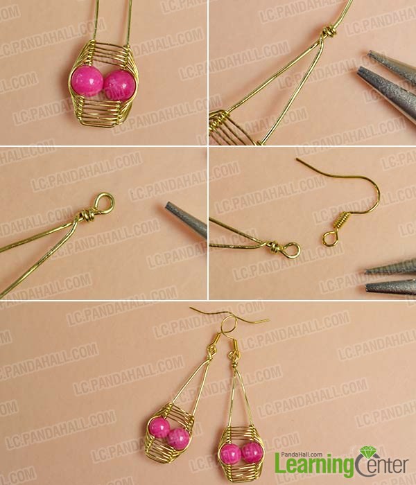 make the rest part of the wire wrapped skull earrings