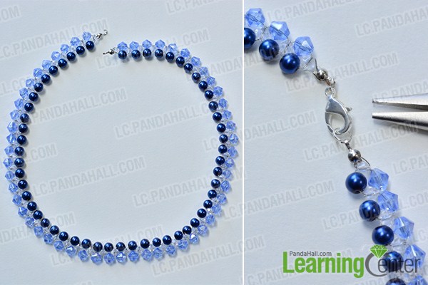 make a blue necklace