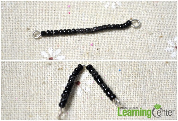 make rest part of the seed beads earrings