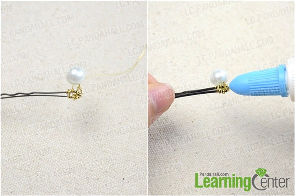 remove the excessive wire after fastening the wire firmly, and dab some glue to secure both ends