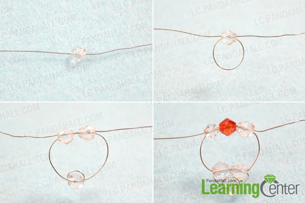 Instruction on making simple beaded earring patterns