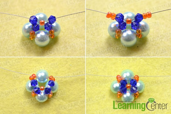 Make the beaded dangle for fashion pearl earrings