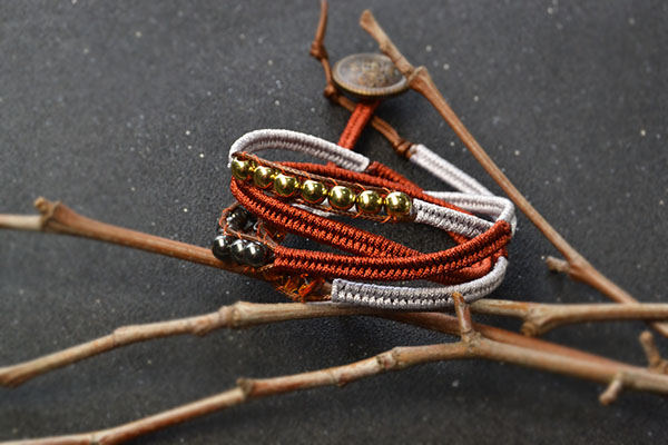 And you can see this braided friendship bracelet from this perspective: