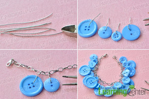 craft tutorial) button bracelets - See Vanessa Craft