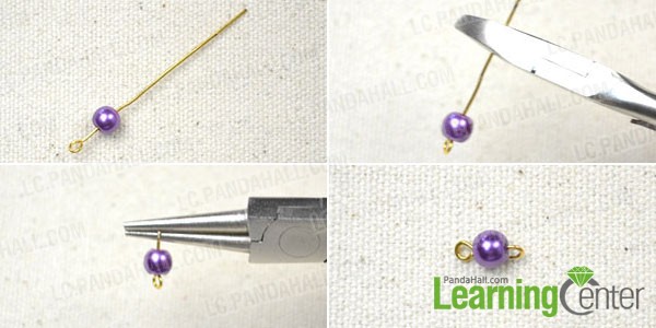 make bead link for simple beaded earrings