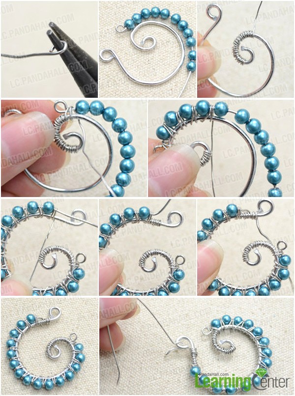 Step 2: Do coiling and beading