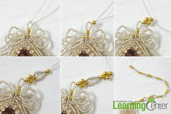 Make beaded necklace chain