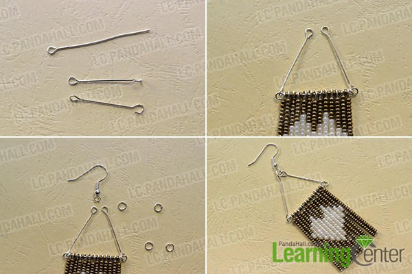 make the rest part of the seed bead tassel earrings