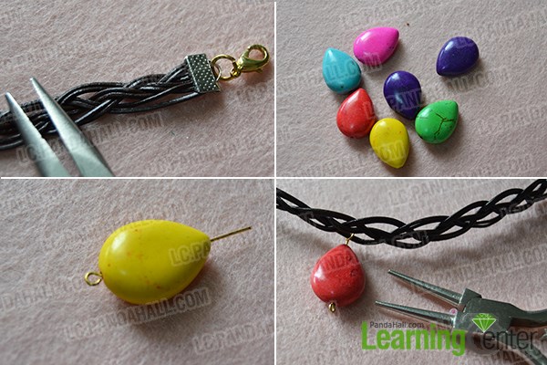 How to Make a Braided Black Leather Necklace Tutorial 5