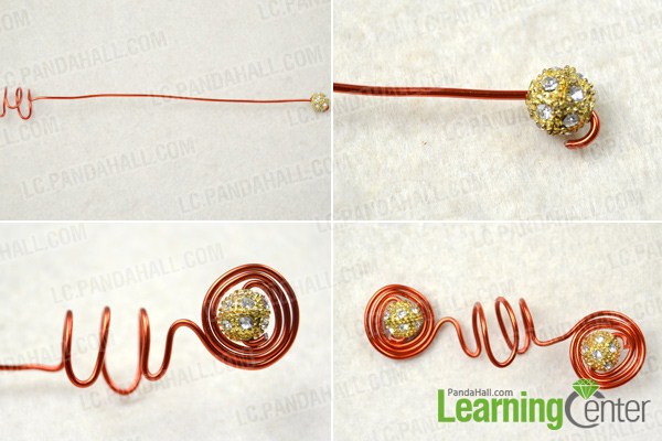 Finish wire wrapped ear cuff